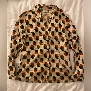 Patterned Button-Up Shirt